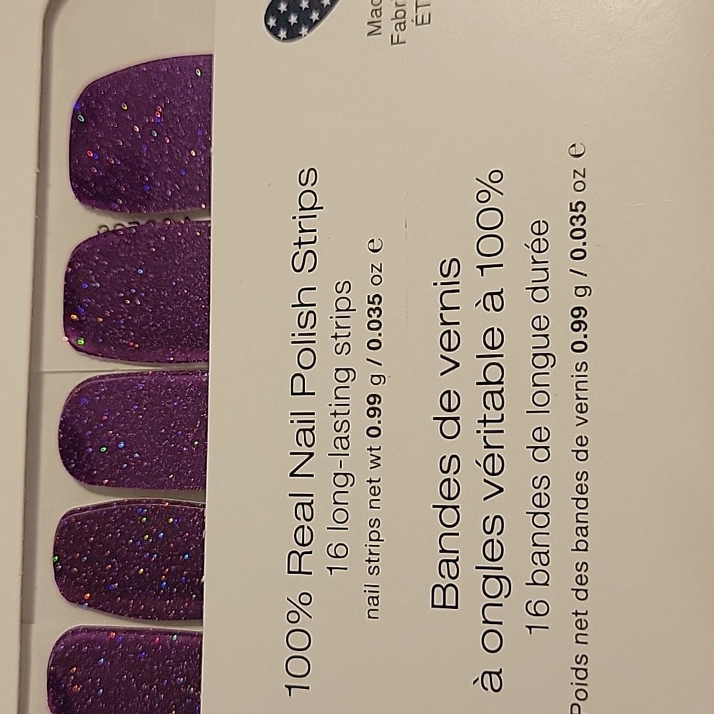 Color street nail strip